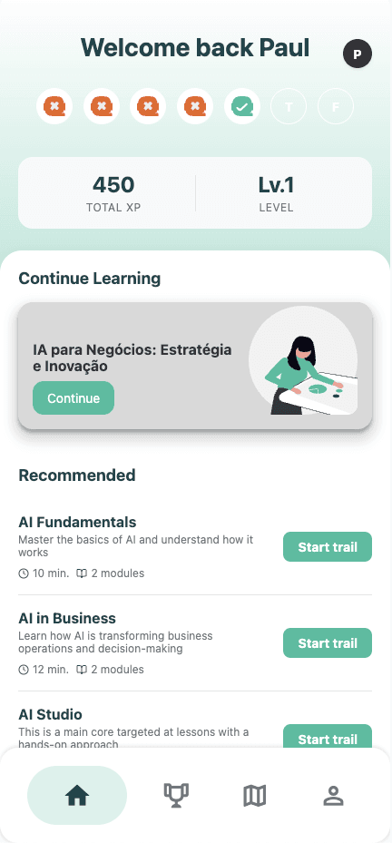 AiQuest App Preview
